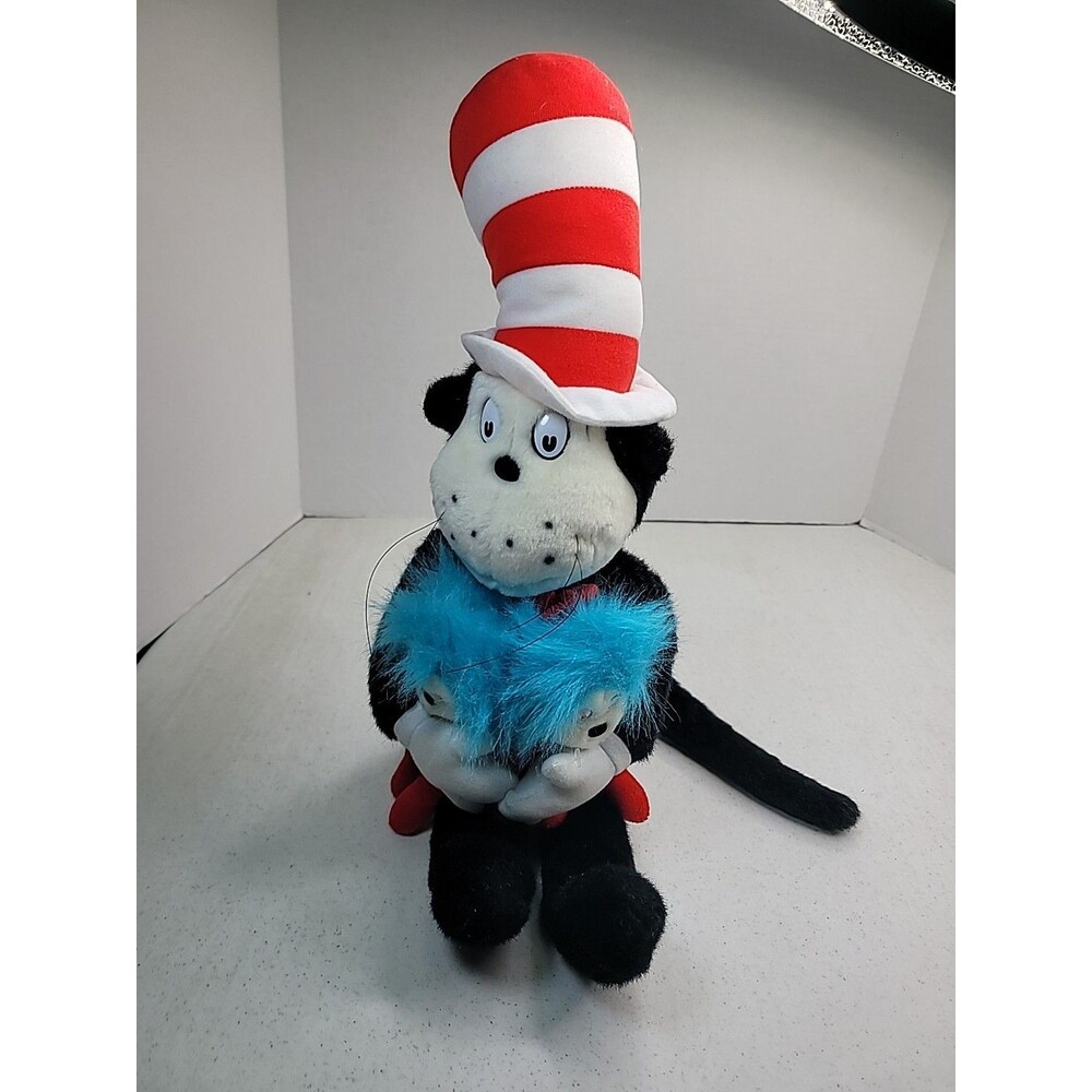 2021 Dr Seuss Cat in the Hat Movie Thing 1 and Thing 2 Plush Stuffed Set 22"